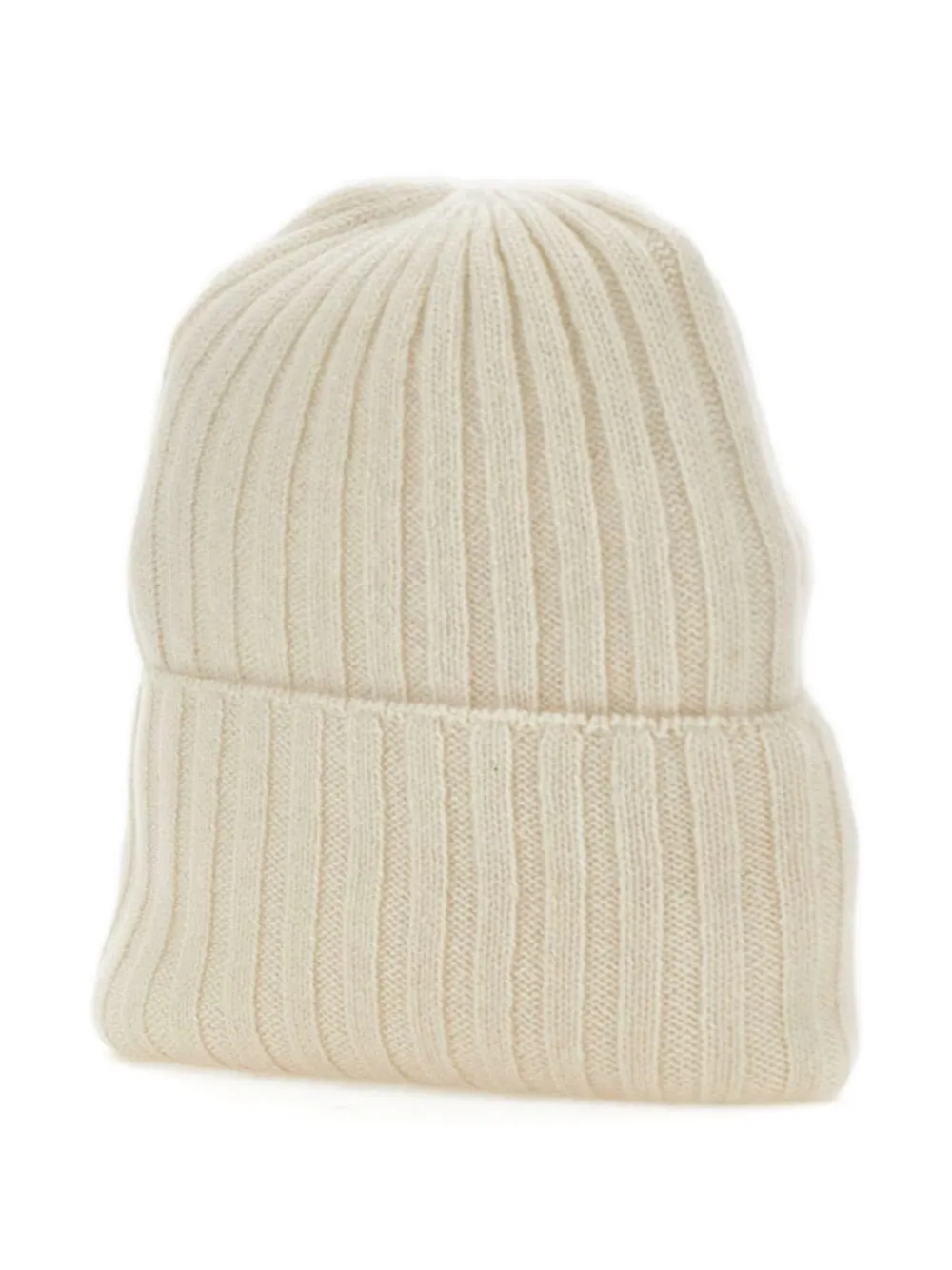 Not Shy Dora Ribbed Beanie Hat In Neutral