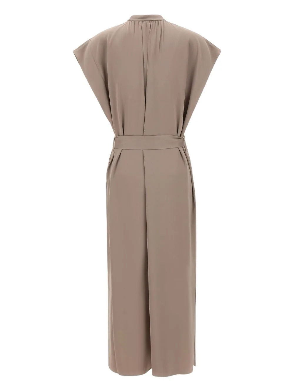  Filippa K Belted Sleeveless Midi Dress - Neutrals 