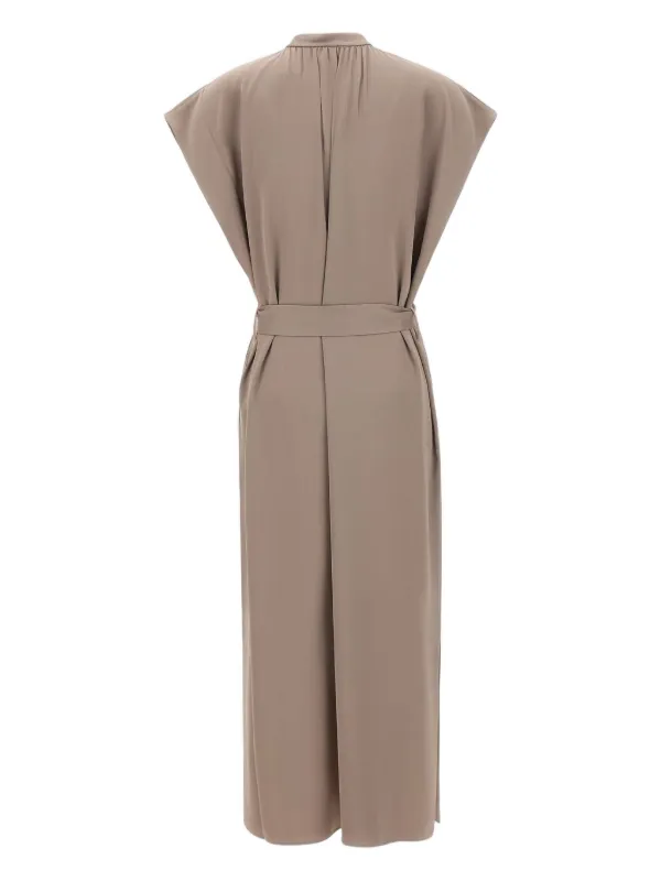 filippa k belted evening dress Belted Stand Collar Dress