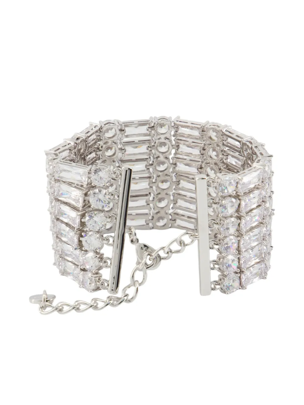 Self-Portrait crystal-embellished bracelet - Zilver