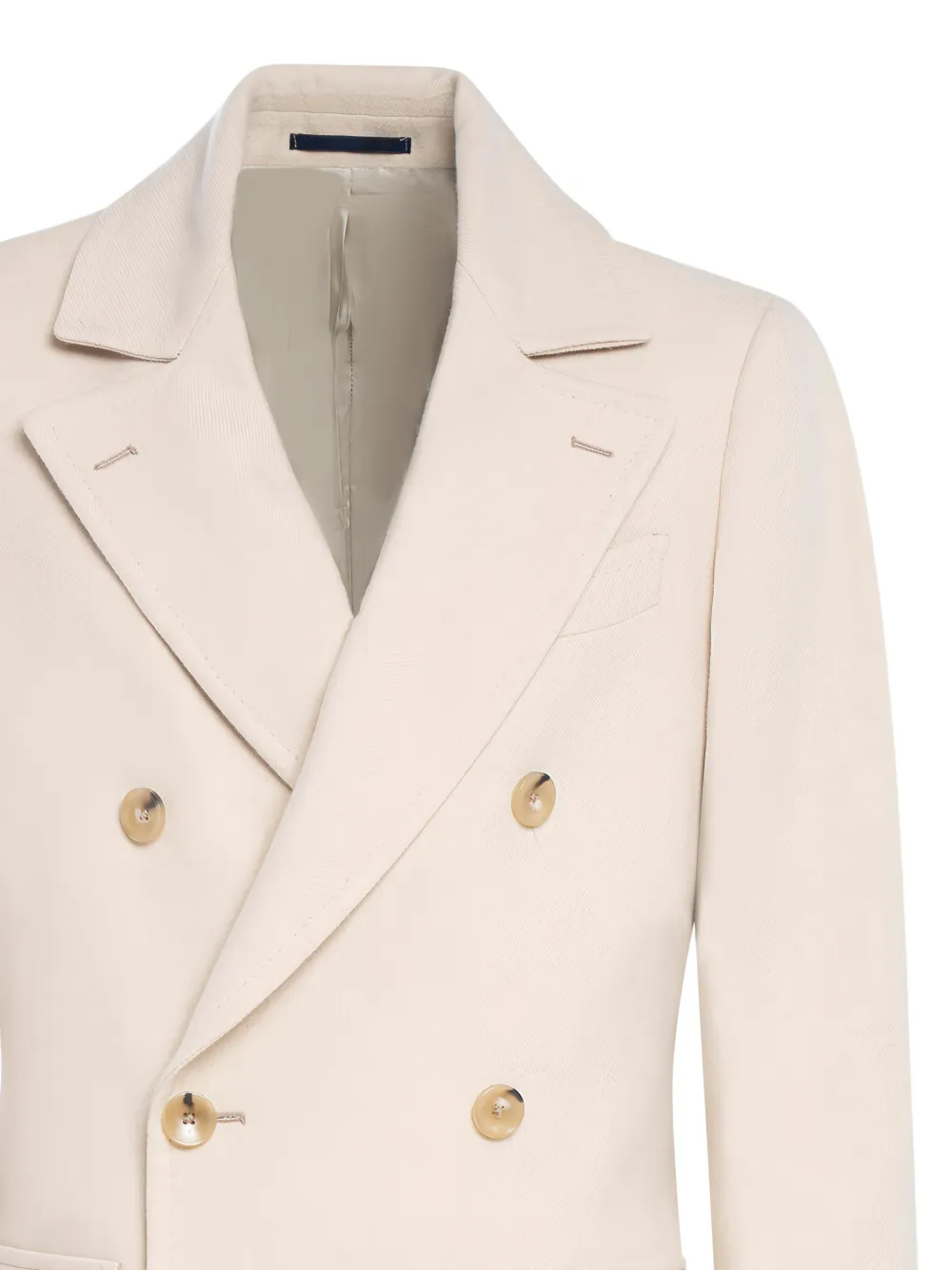 Double-Breasted Flap-Pocket Coat