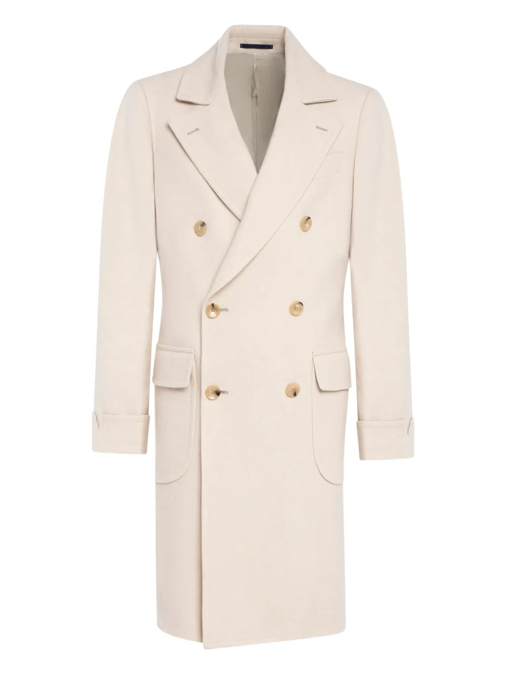 FRANZESE COLLECTION double-breasted flap-pocket coat | blanco | Image 1