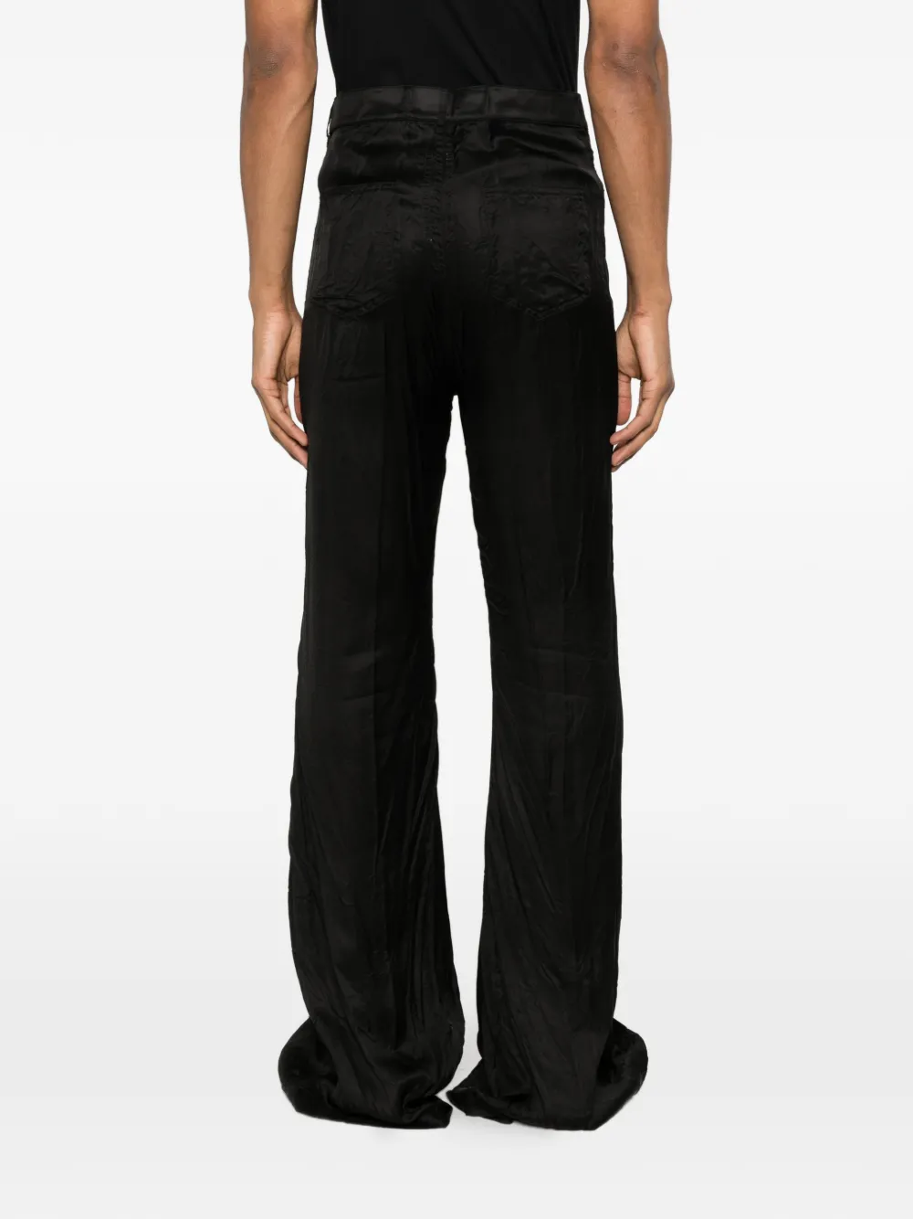 Rick Owens Bolan bootcut broek met zak Zwart
