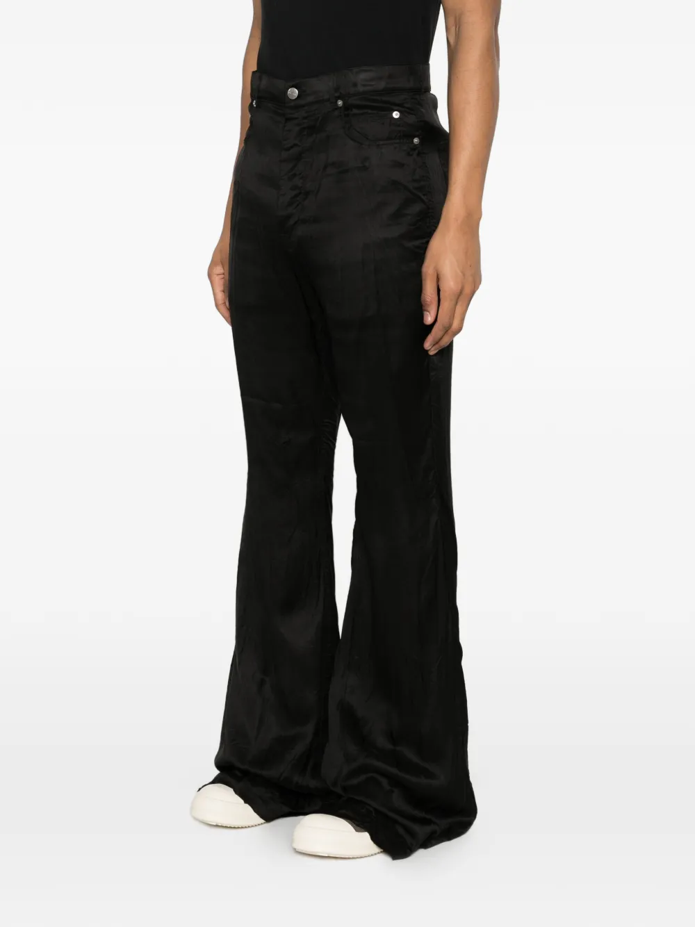 Rick Owens Bolan bootcut broek met zak Zwart