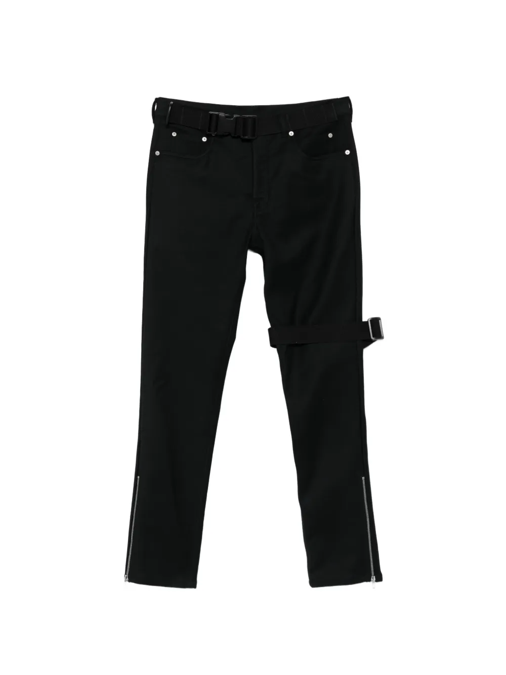 Rick Owens Blixa belt jeans - Nero