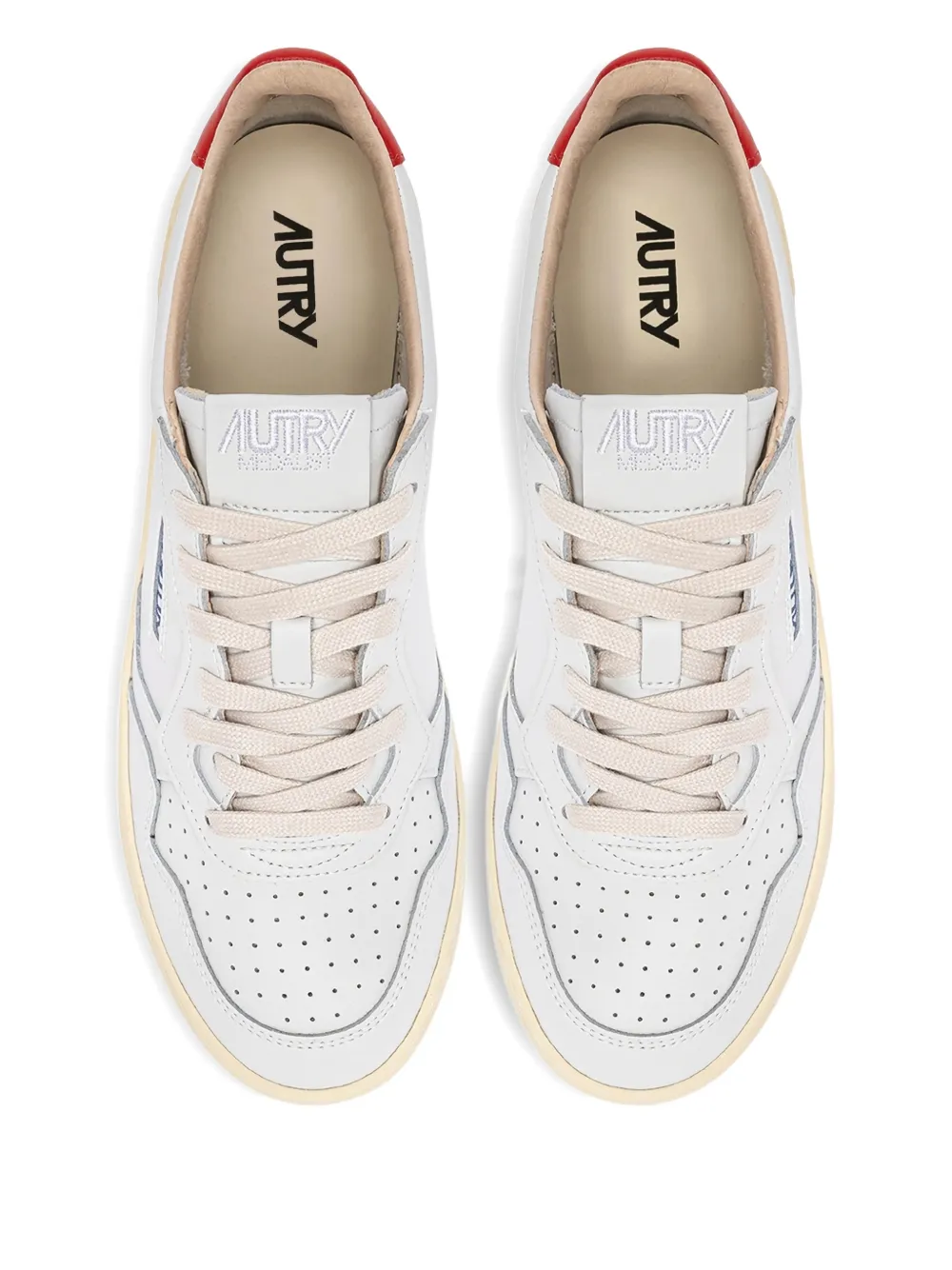 Autry Medalist leren low-top sneakers Wit