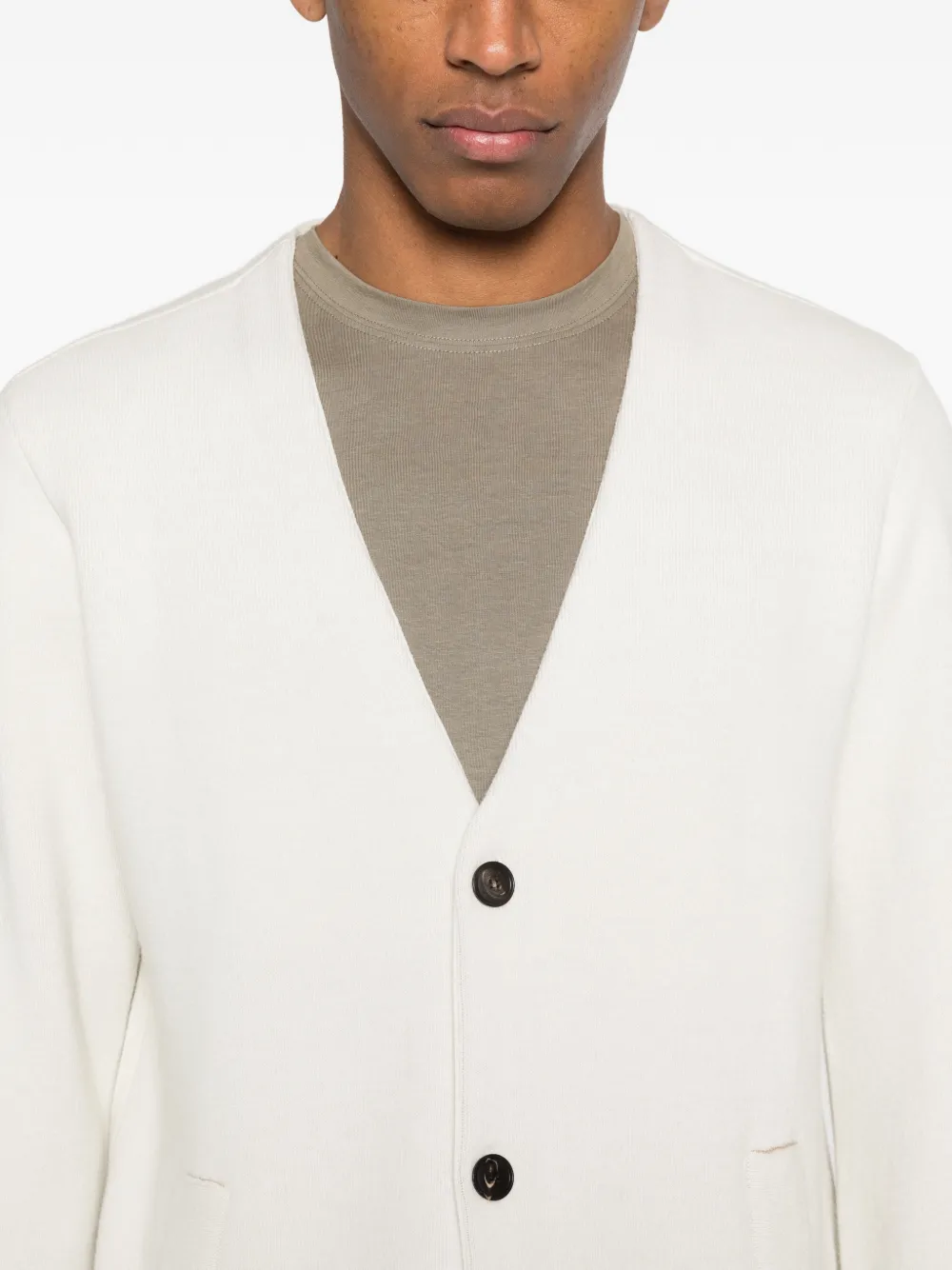 Emporio Armani Vest met V-hals Wit