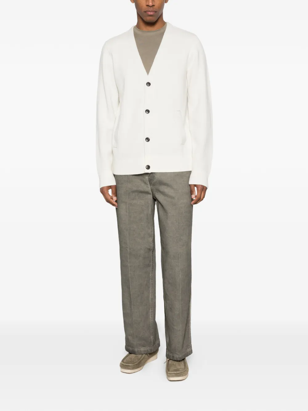 Emporio Armani Vest met V-hals Wit