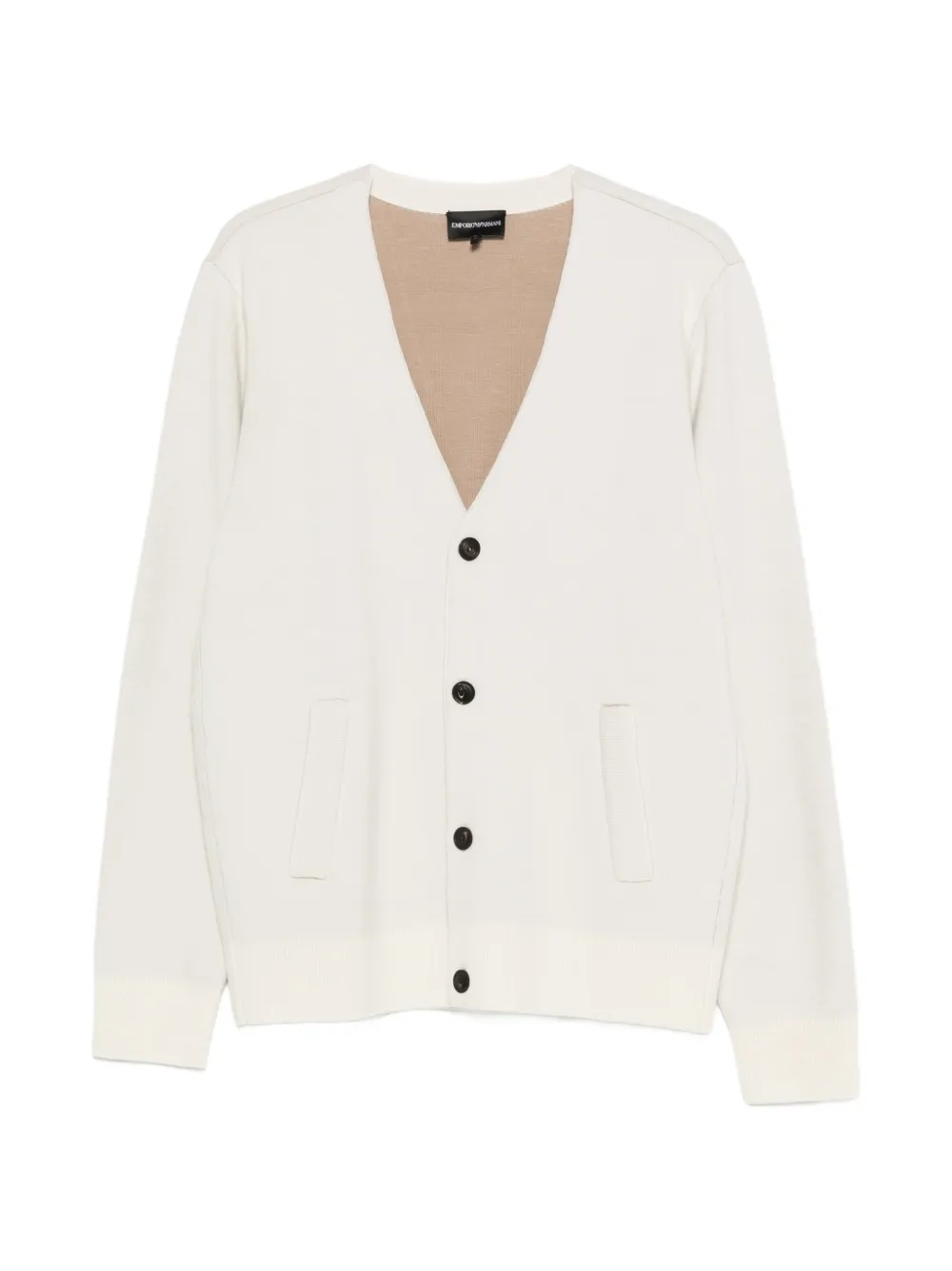 Emporio Armani V-neck cardigan - Bianco