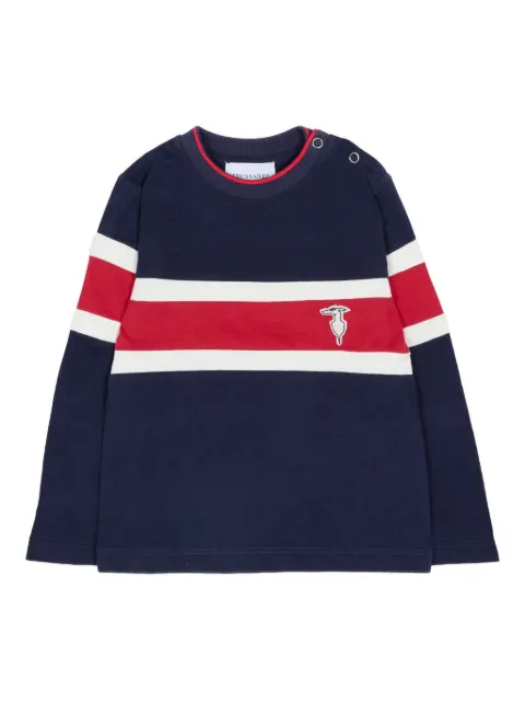 TRUSSARDI JUNIOR playera manga larga con detalle del logo
