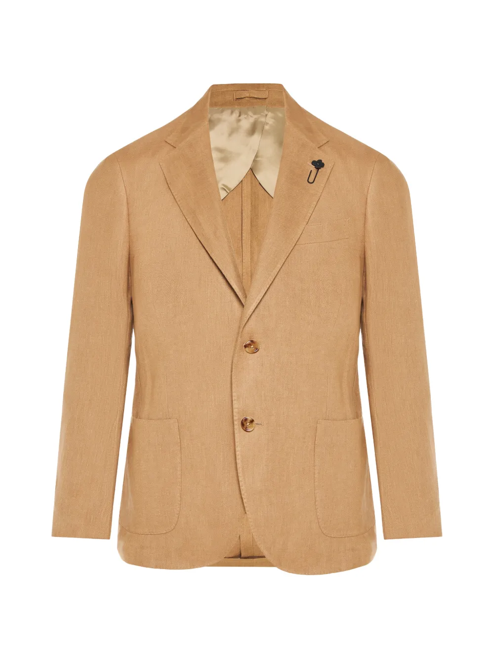 Lardini buttoned herringbone suit - Toni neutri