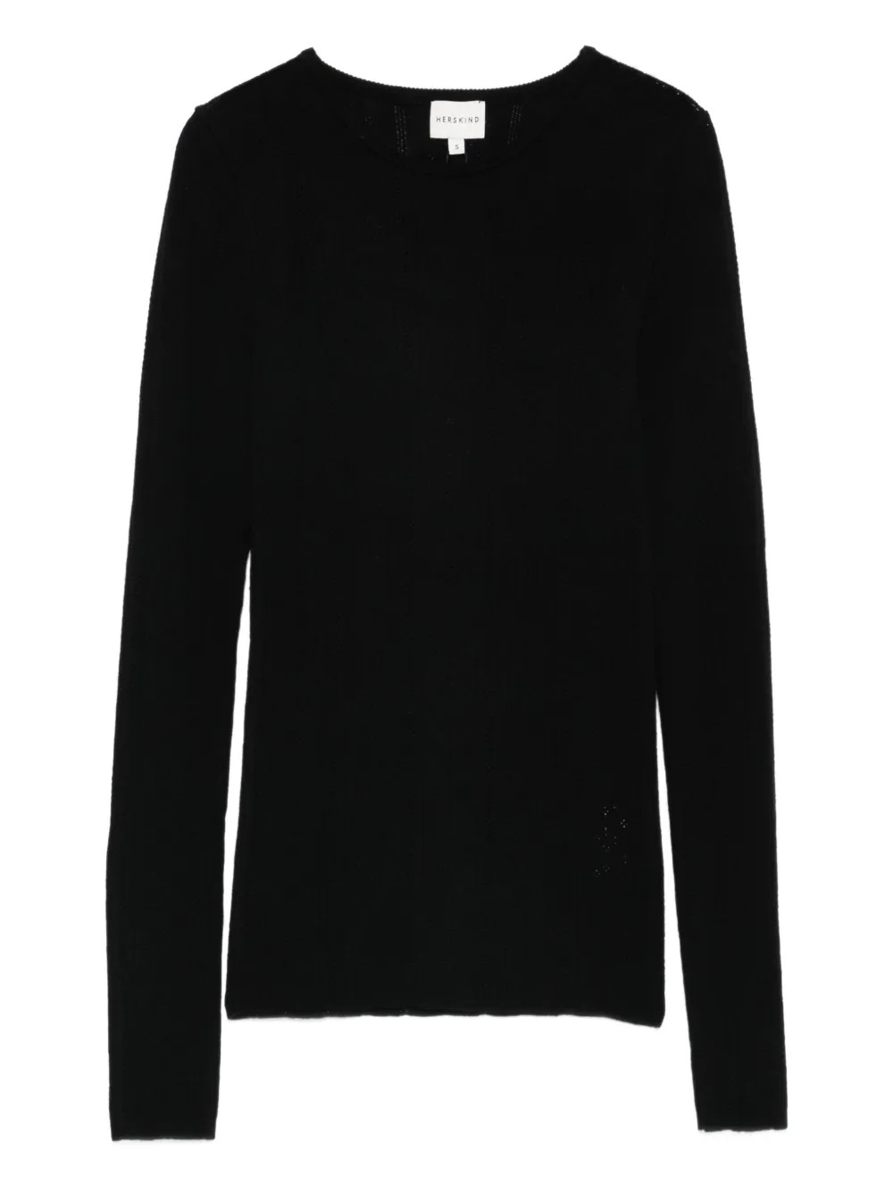 HERSKIND playera manga larga con cuello redondo | negro | Image 1
