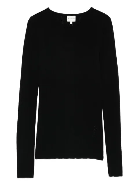 HERSKIND crew-neck knitted long-sleeved T-shirt