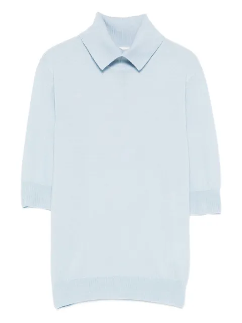 HERSKIND collared knit T-shirt