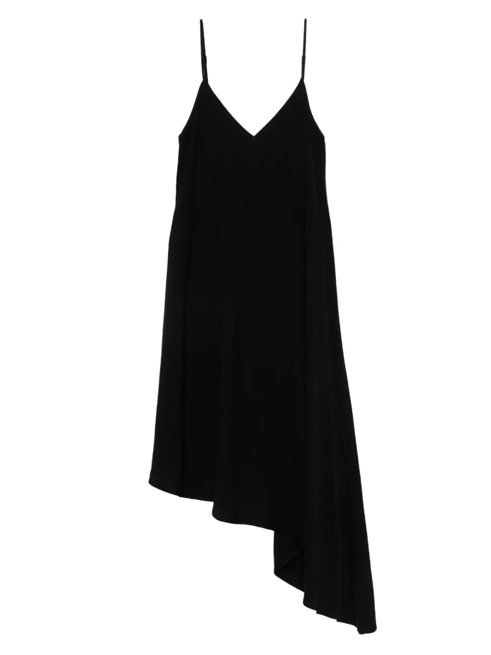 HERSKIND V-neck asymmetric midi dress | Black | Image 1