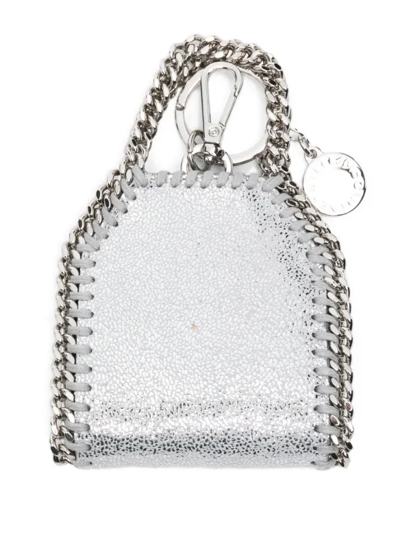 Stella McCartney Falabella イヤホンケース Stella McCartney Falabella Airpods Case Keyring | Silver | FARFETCH