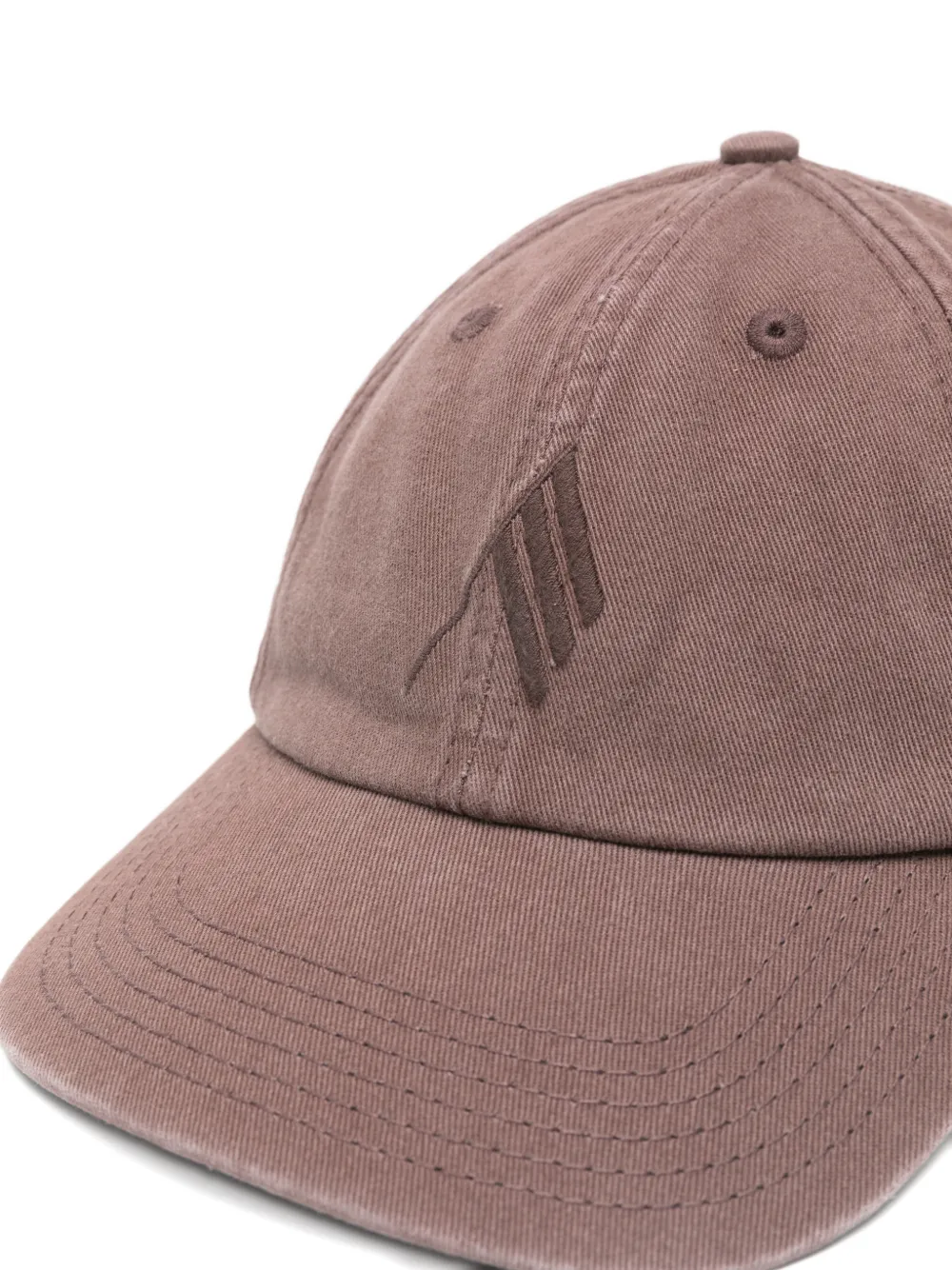 The Attico Honkbalpet met geborduurd logo Beige