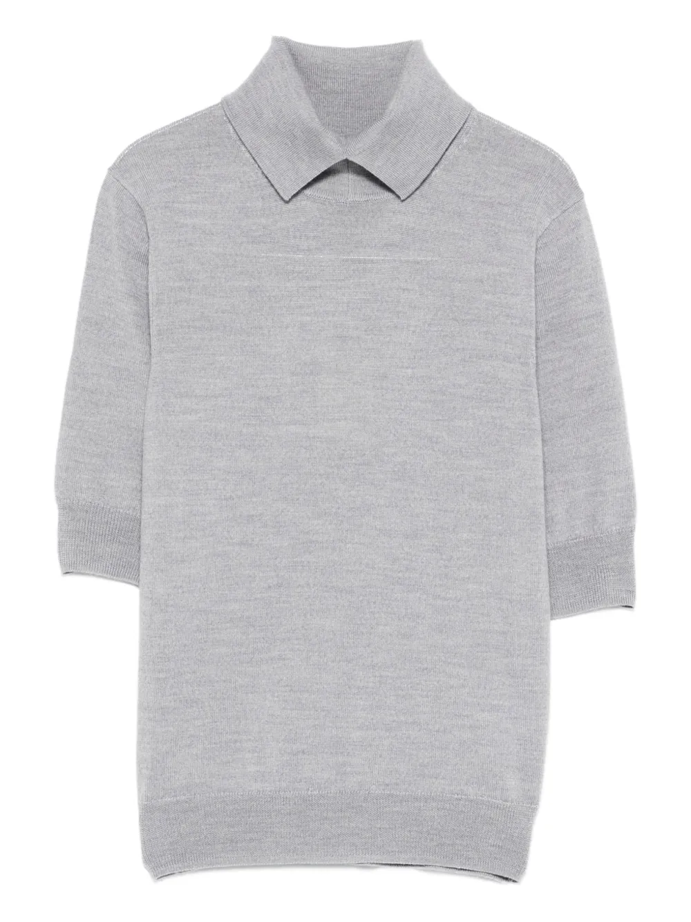 HERSKIND t-shirt en maille et à col | gris | Image 1
