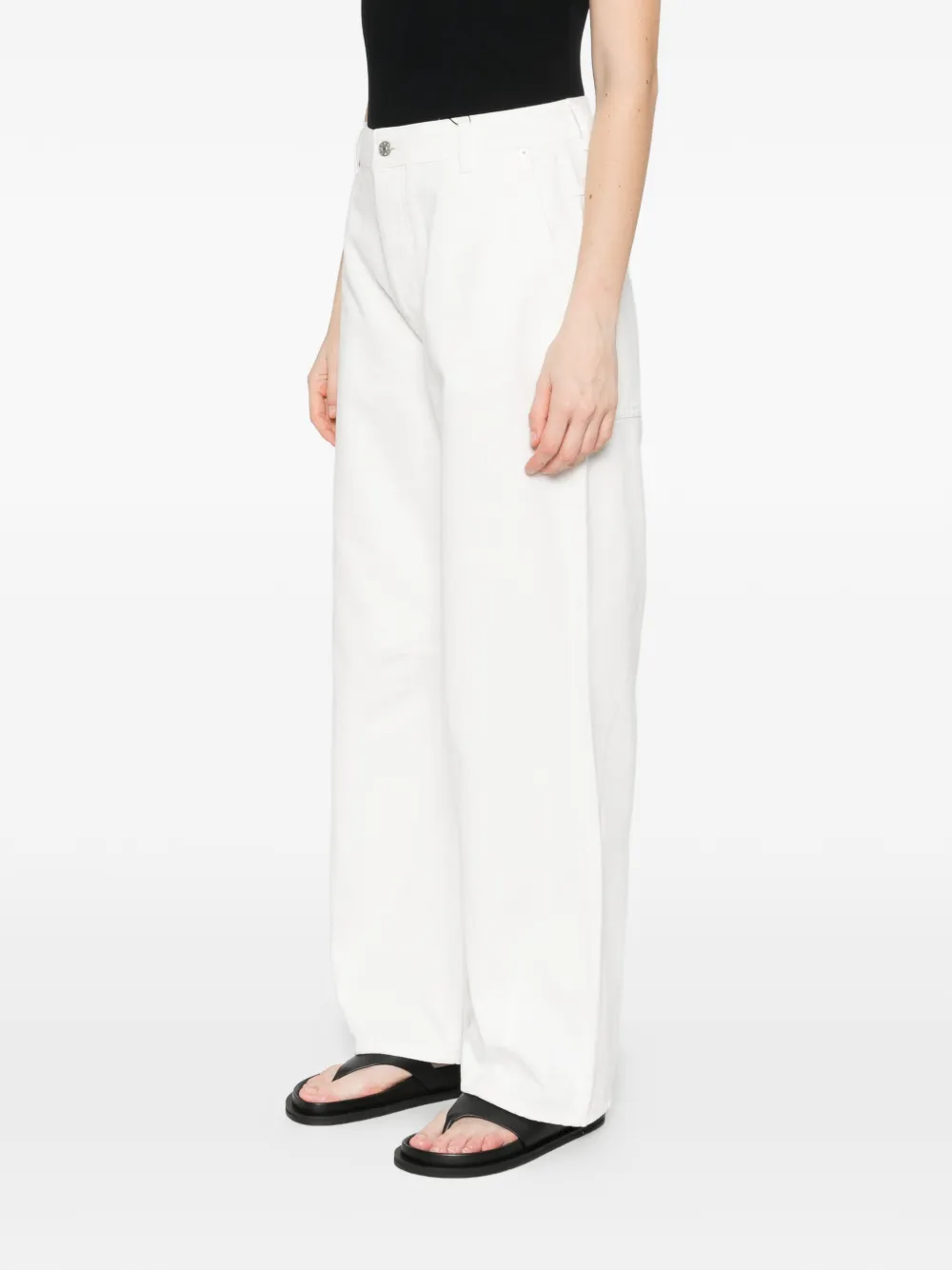  Herskind Buttoned Wide-leg Jeans - Neutrals 