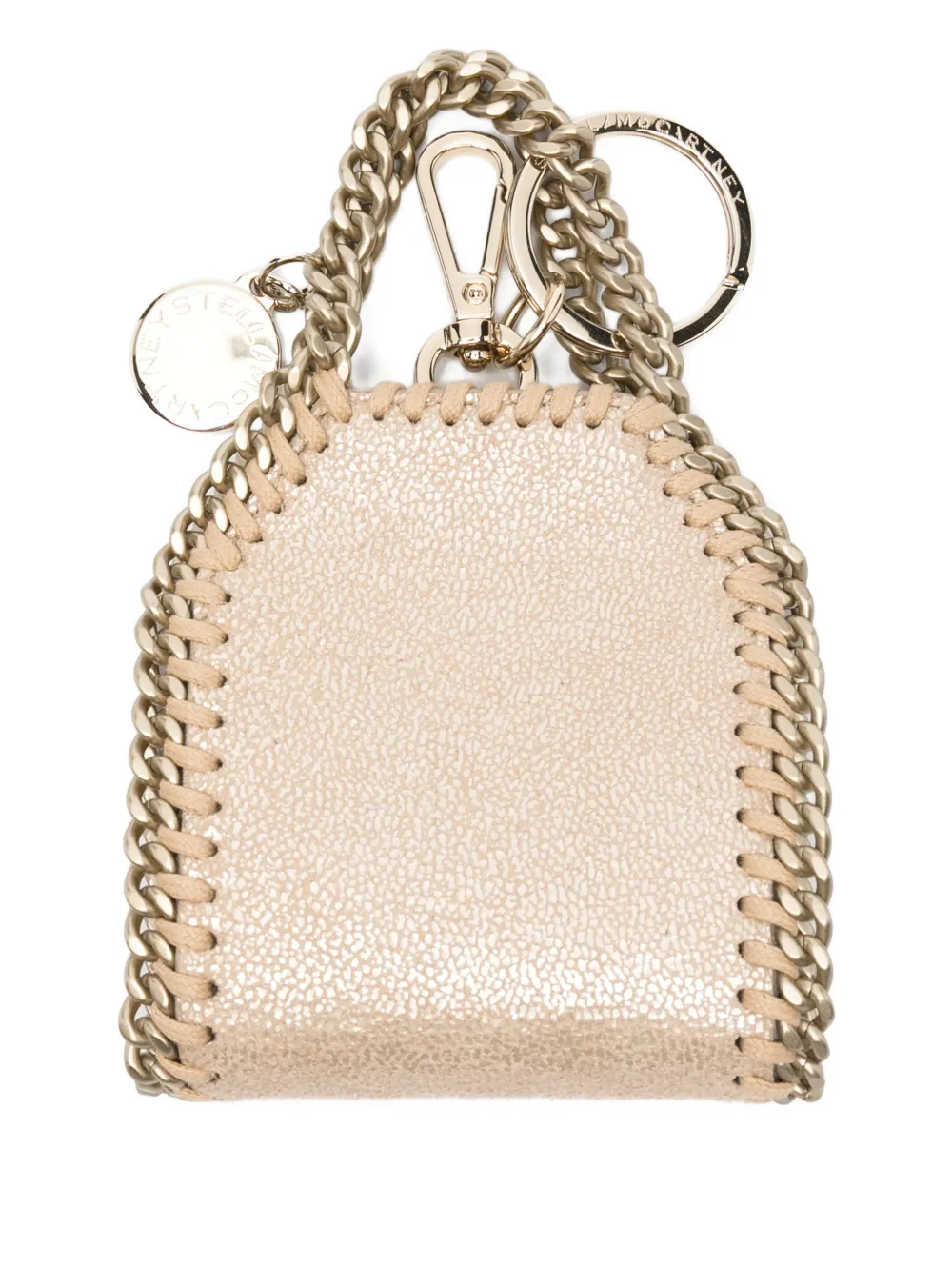 Stella McCartney Falabella airpods case keyring - Toni neutri
