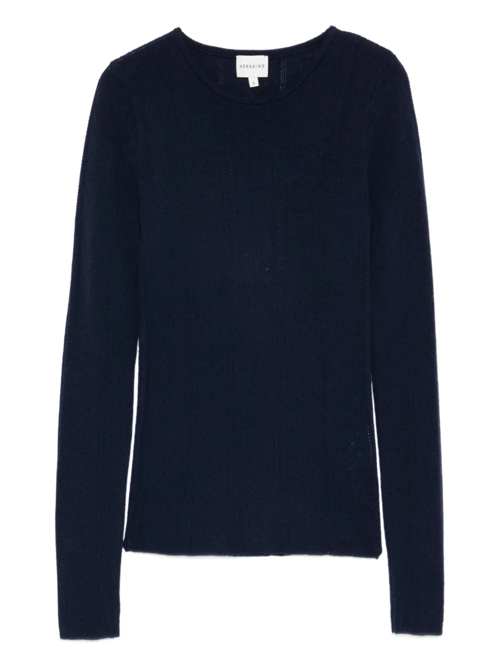 HERSKIND knit long-sleeved T-shirt - Blu