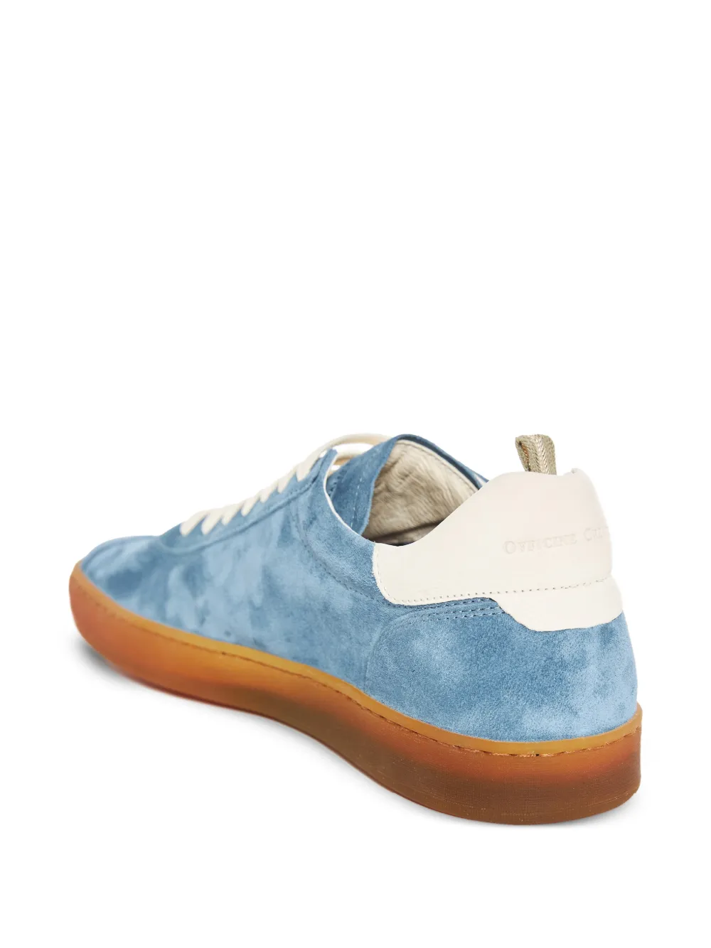 Officine Creative Halo 001 suede panelled sneakers Blauw