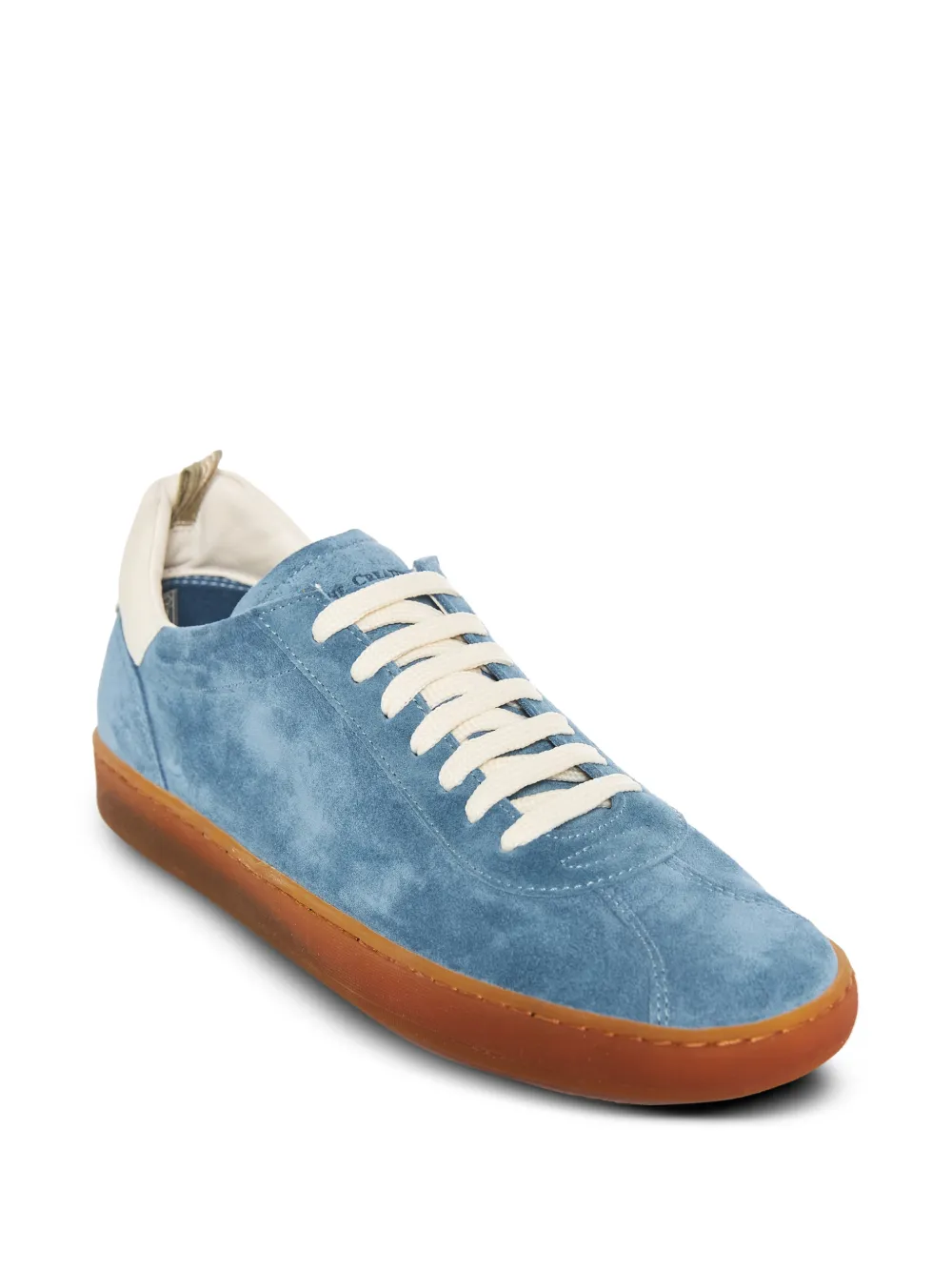 Officine Creative Halo 001 suede panelled sneakers Blauw