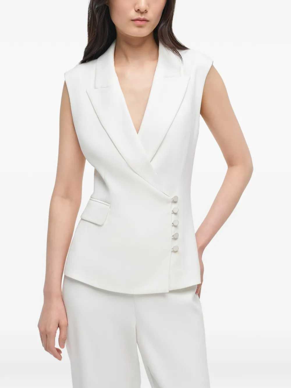 Simkhai Morrie broek met knoopdetail Wit