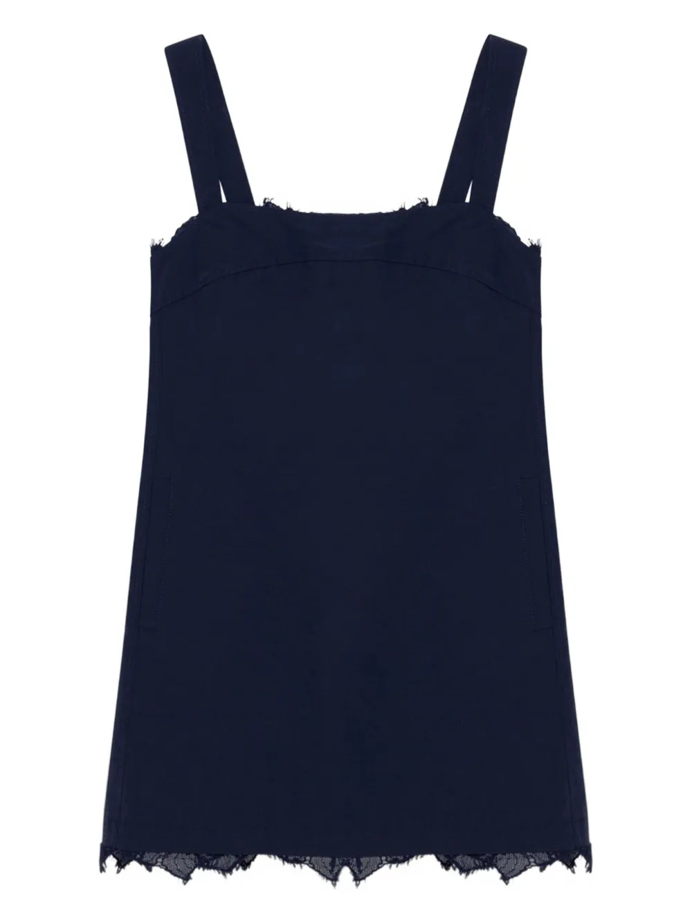 Simkhai Sloan Cotton Lace Mini Dress In Blue