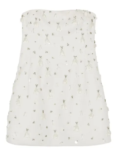 Simkhai vestido corto Yasmin con apliques