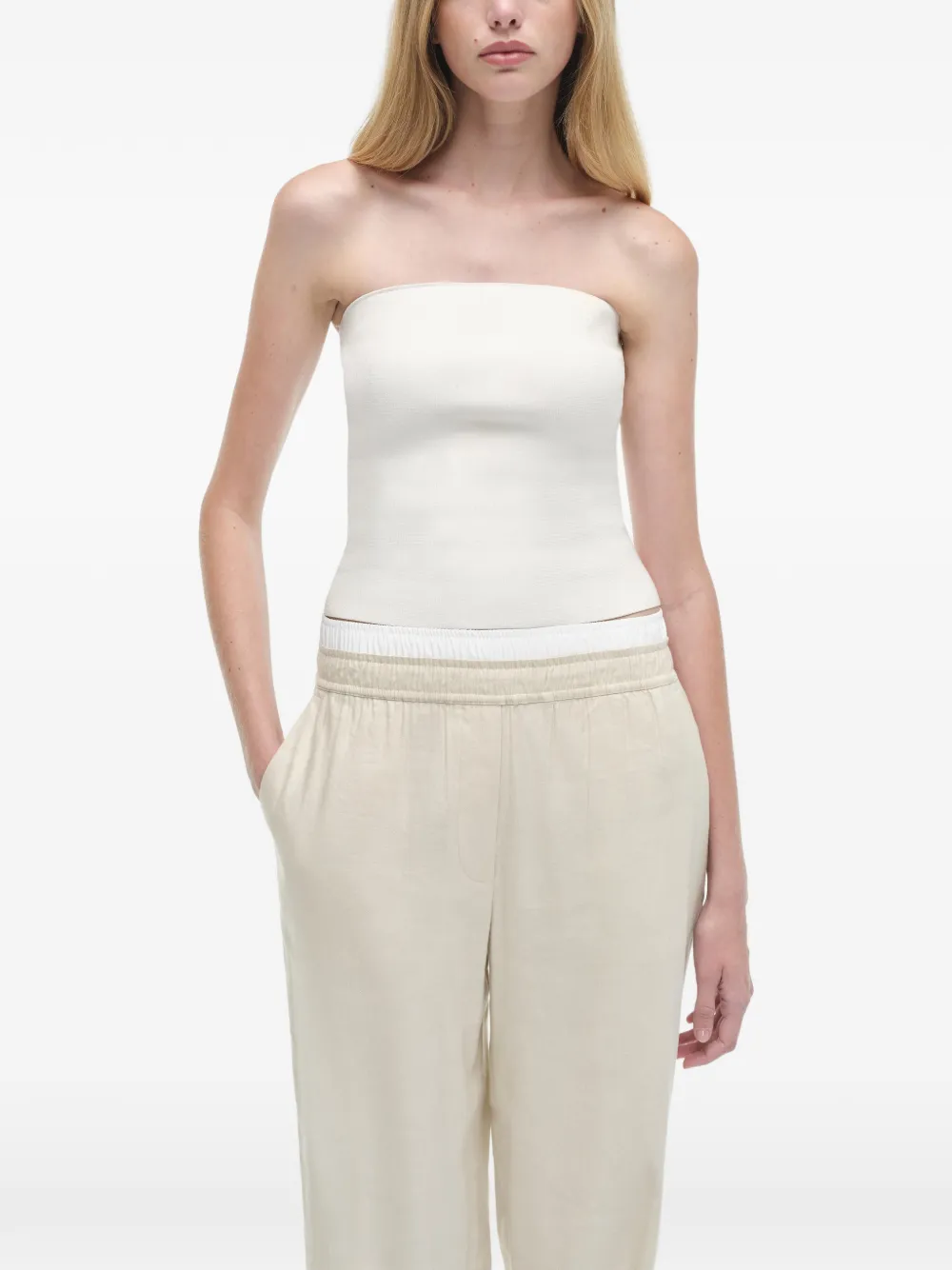 SIMKHAI Bristol popeline broek Beige