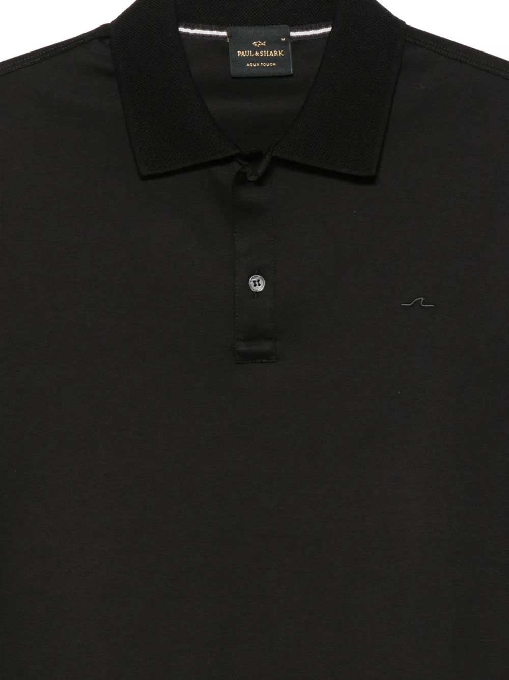 Paul & Shark Poloshirt met geborduurd logo Zwart