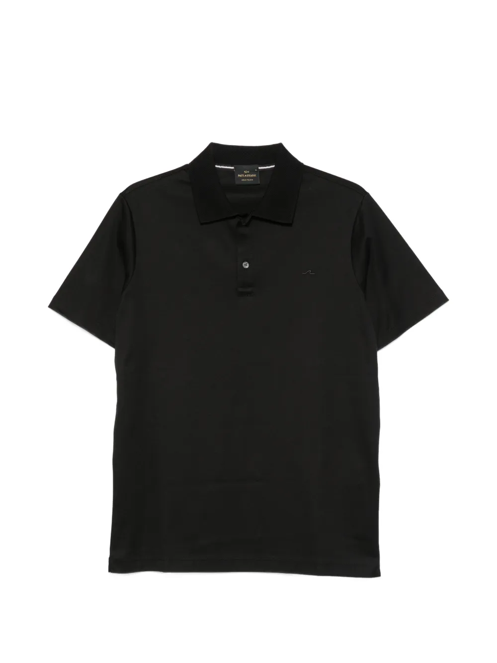 Paul & Shark logo-embroidered short-sleeve polo shirt - Nero