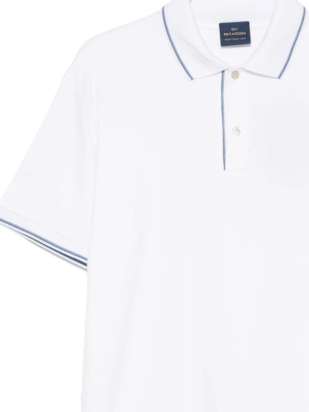 Paul & Shark Poloshirt met contrasterende afwerking Wit