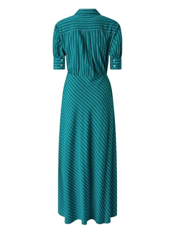 green wrap dresses Emerald Garden Satin Wrap Kimono Dress