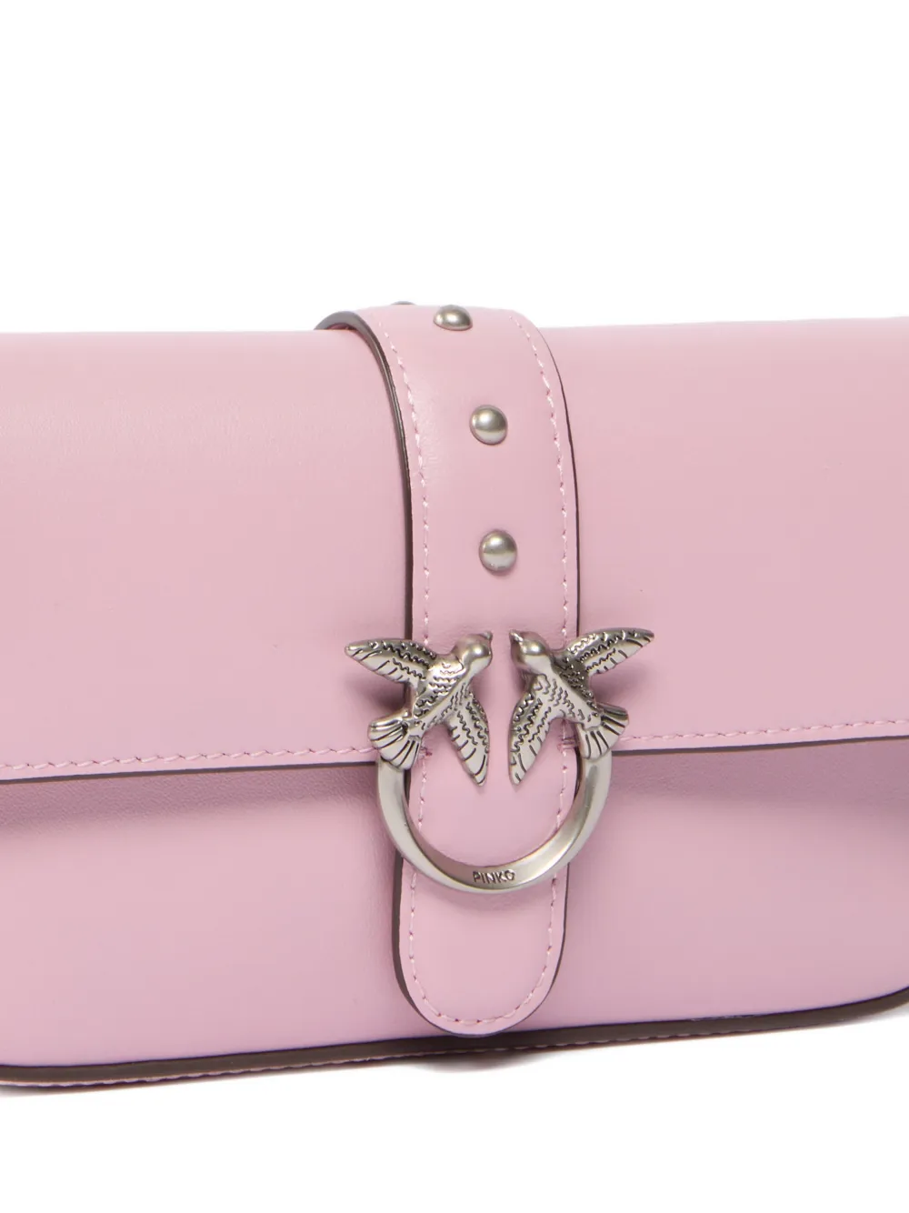  Pinko Love One Micro Leather Cross Body Bag 