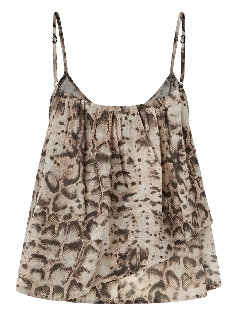  Pinko Snake-print Strap Top - Neutrals 