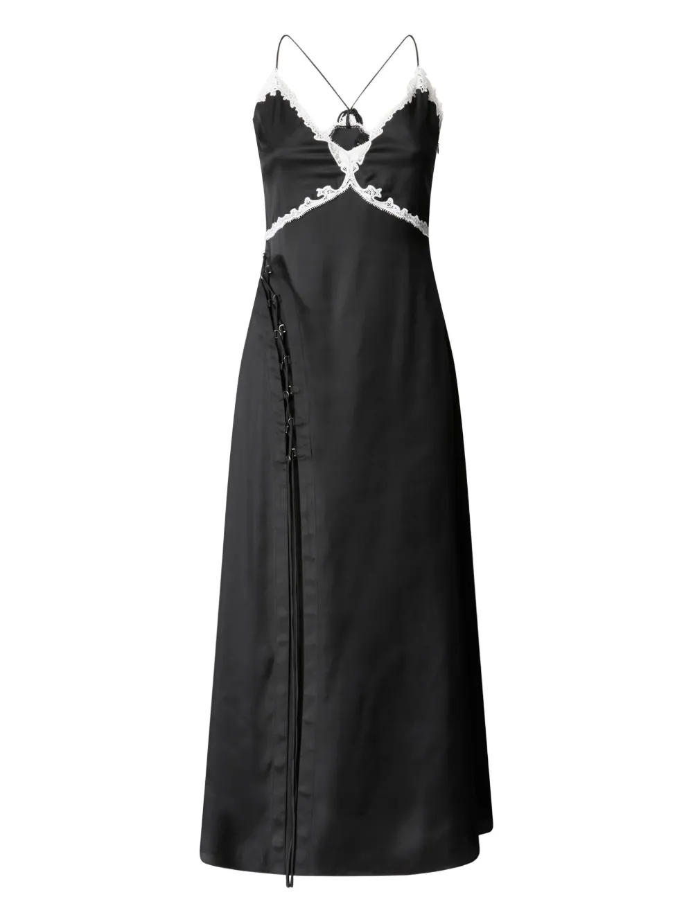 PINKO Abito midi in pizzo - Nero