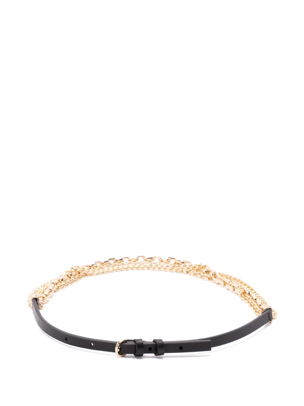 PINKO eyelet stud leather belt - Nero