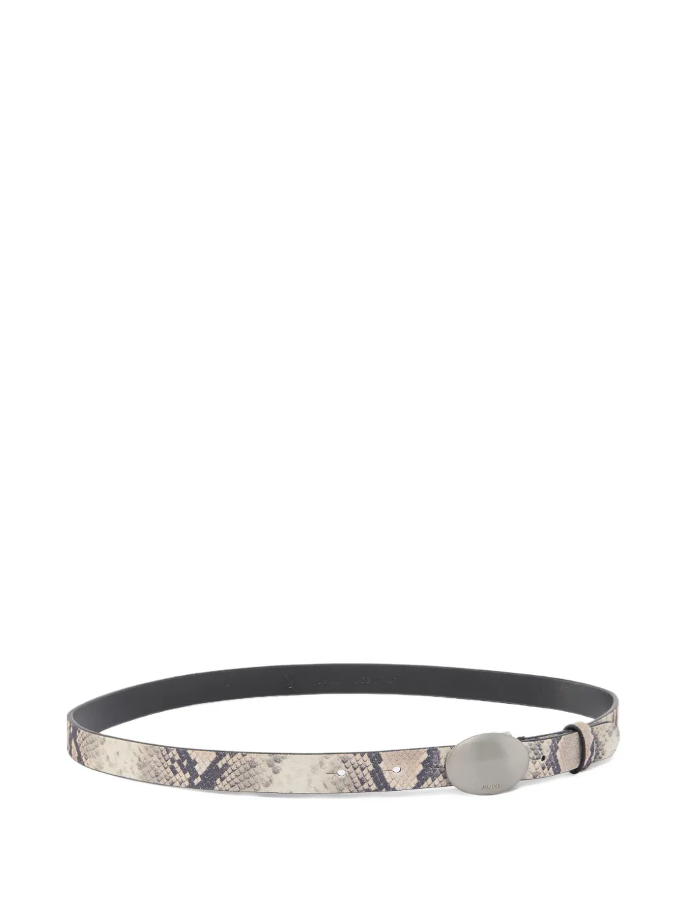PINKO embossed-leather buckle belt - Grijs