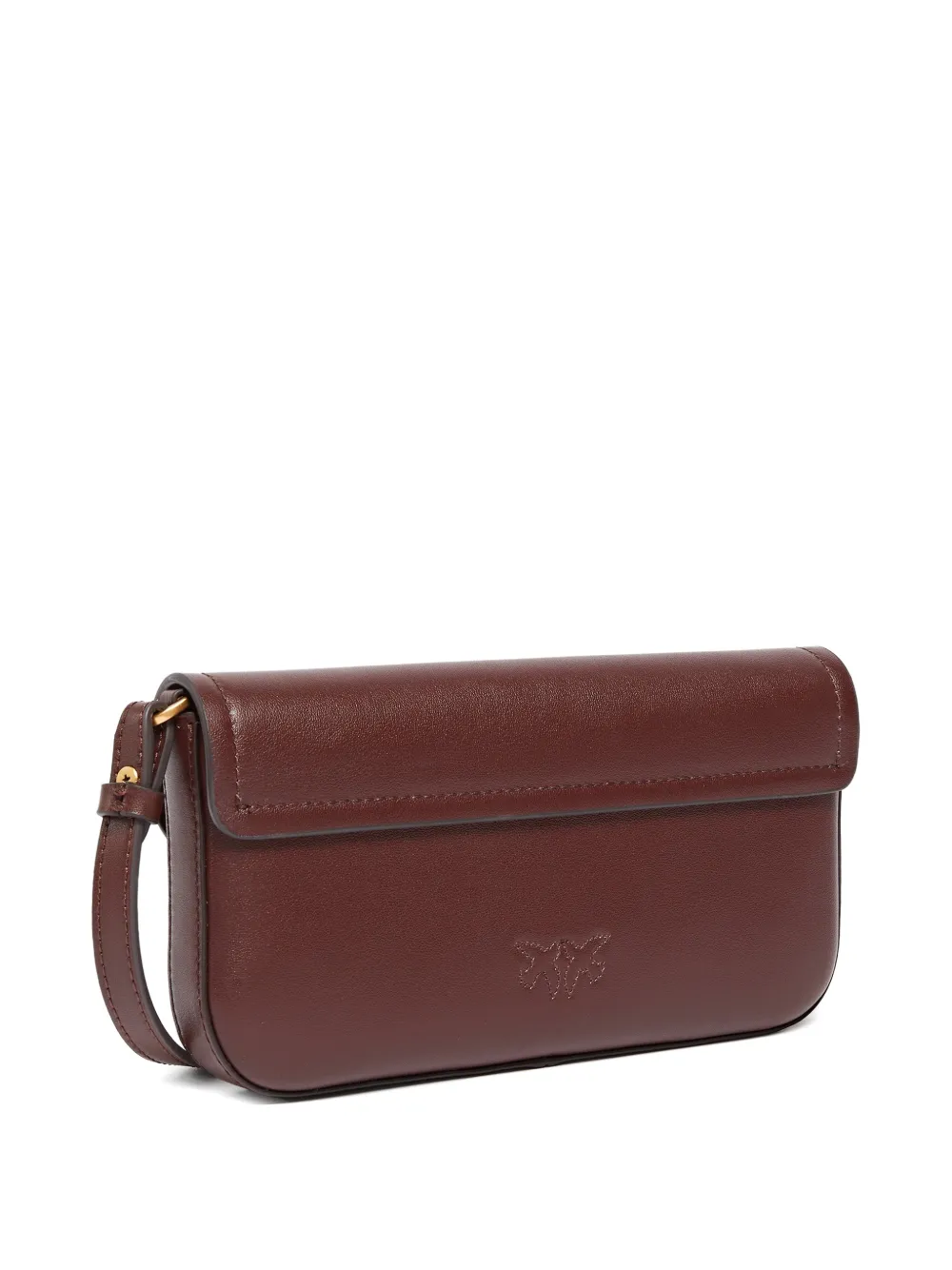 PINKO Medium saddle platte schoudertas Bruin