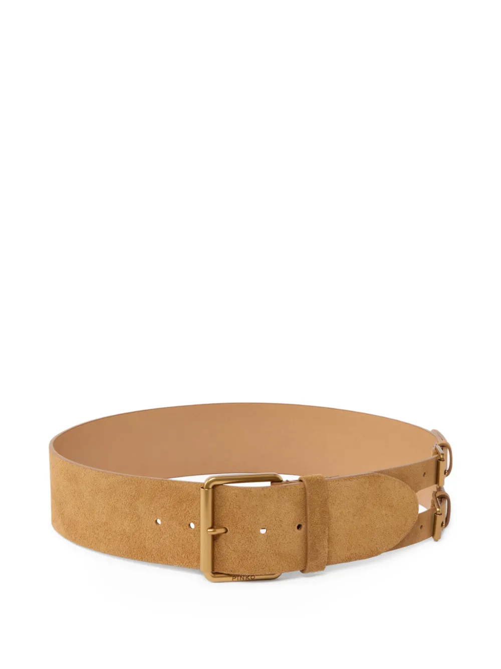 PINKO Cintura in pelle con fibbia - Toni neutri