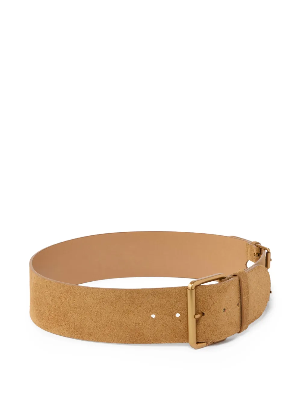  Pinko Buckle Leather Belt - Neutrals 