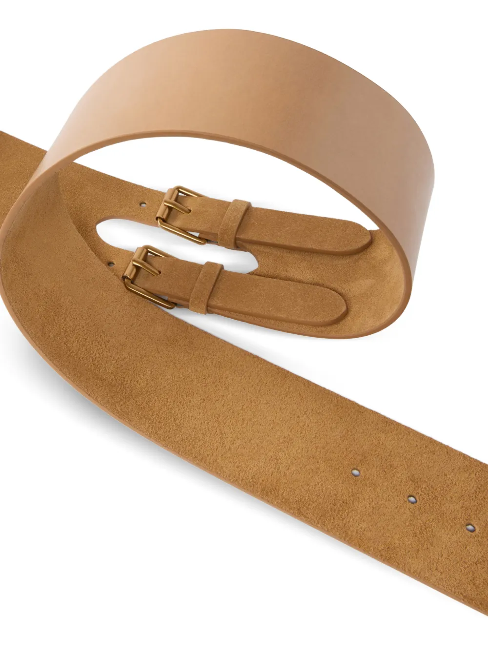  Pinko Buckle Leather Belt - Neutrals 