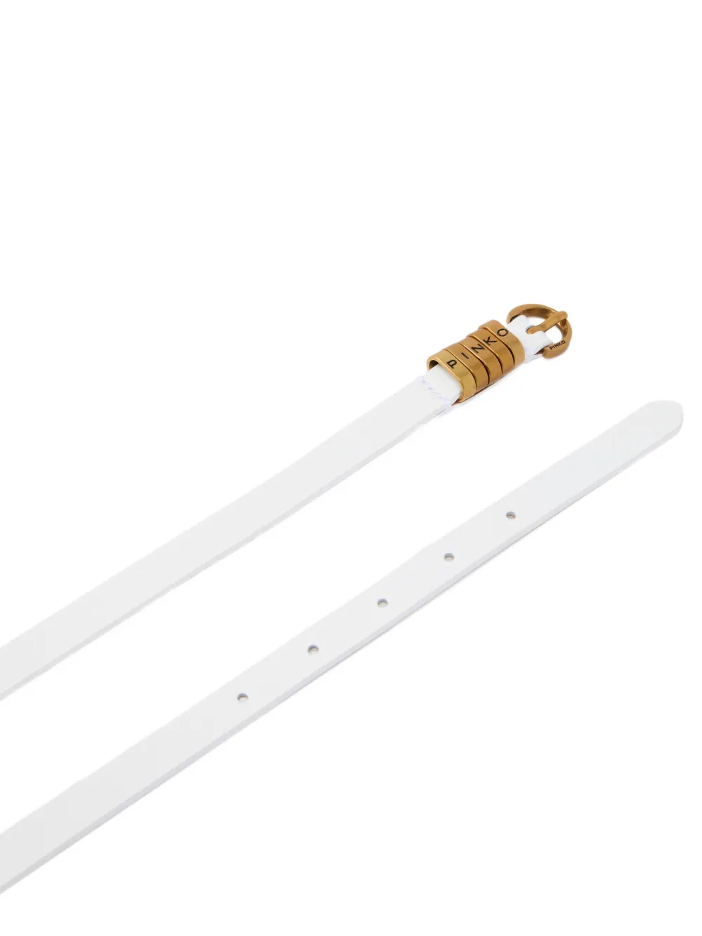 PINKO Riem met logo Wit
