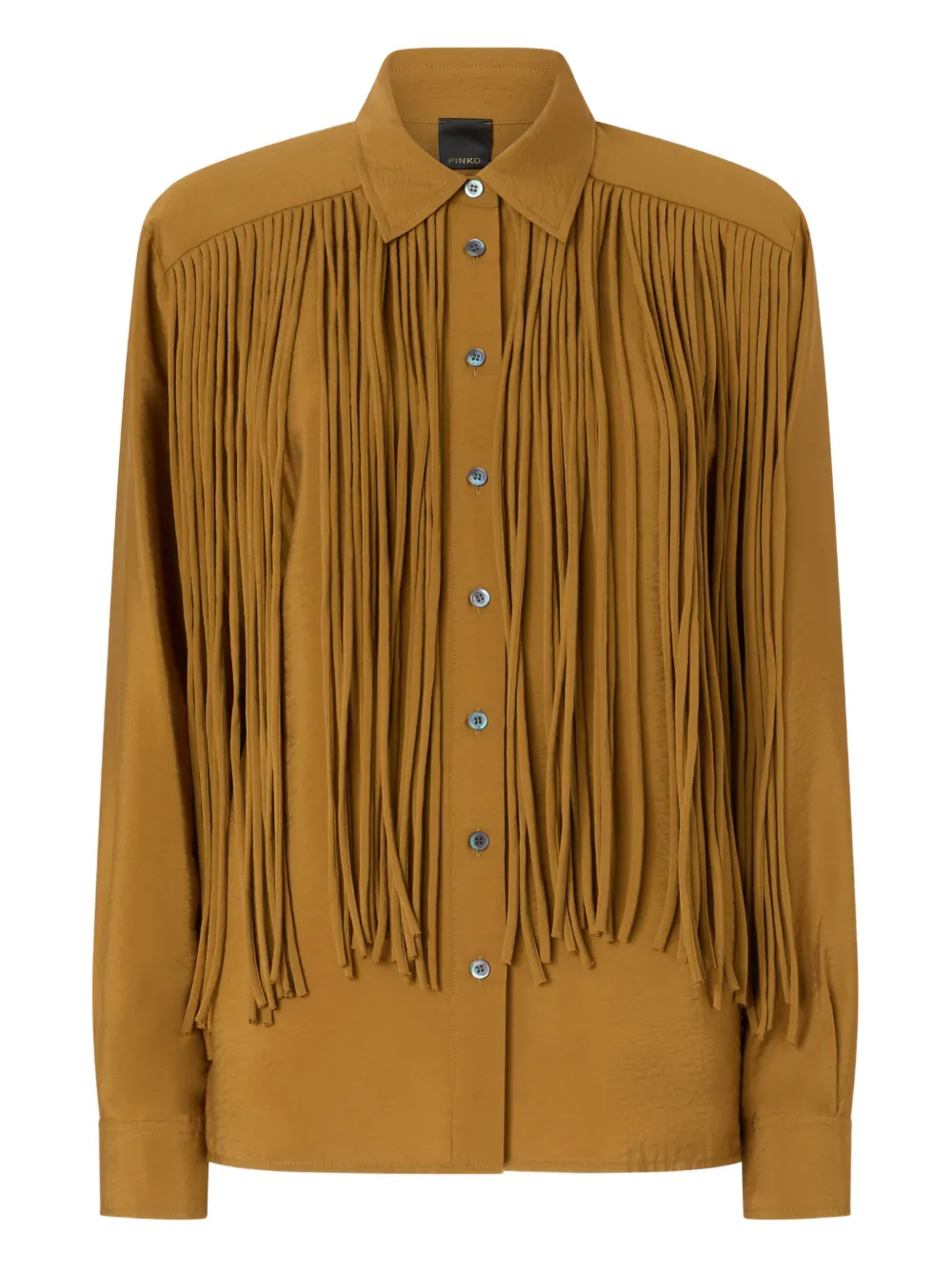 PINKO Camicia con frange - Marrone