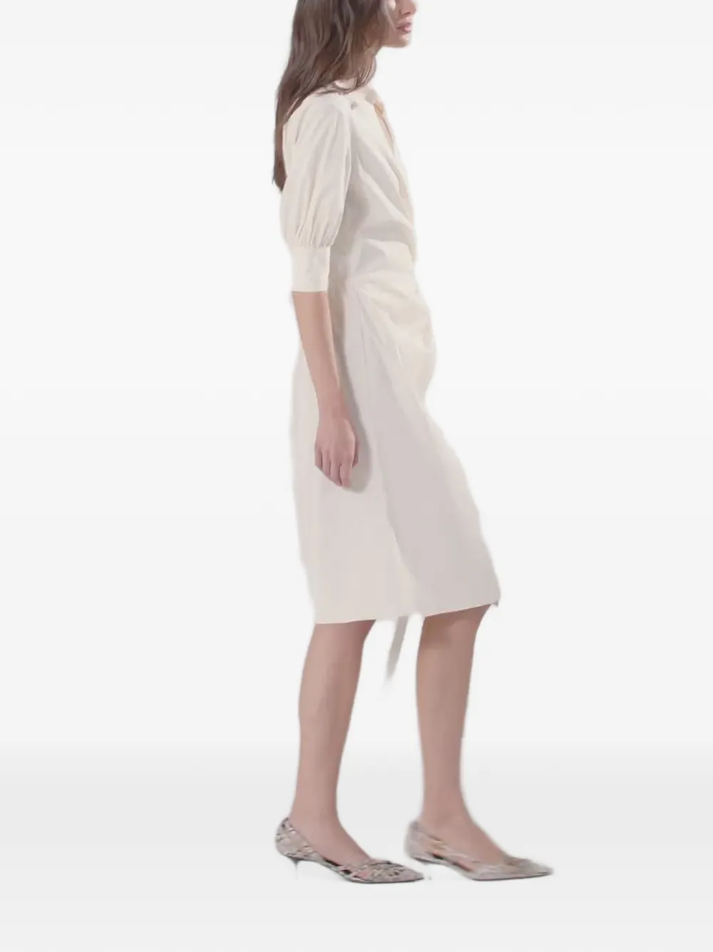 PINKO Ring beige jurk