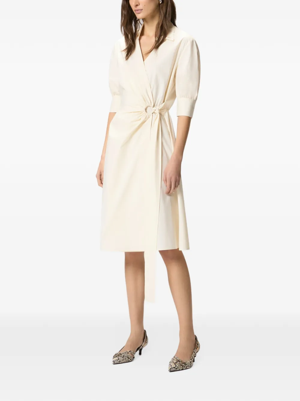 PINKO Ring beige jurk