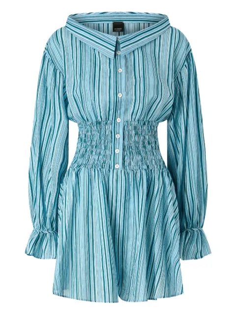 PINKO striped shirred jumpsuit