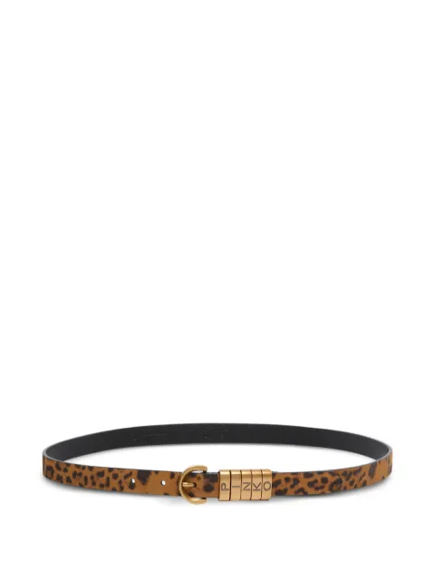 PINKO cinturón con animal print 